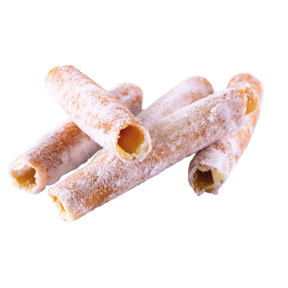 Italienische Gebäck-Röllchen mit Zitronencreme