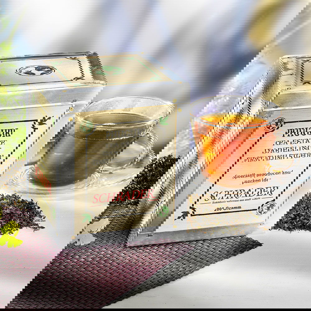 Schrader Schwarzer Tee Darjeeling First Flush Phuguri FTGFOP1 Bio