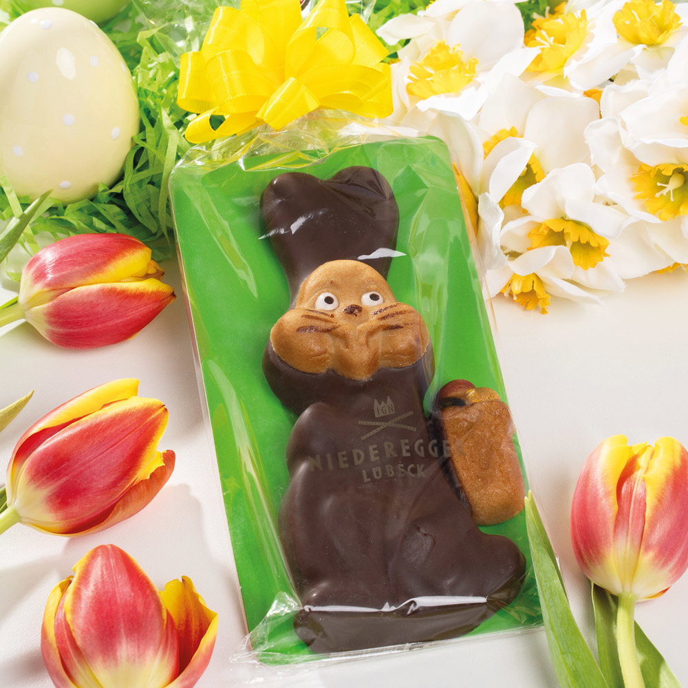 Niederegger Marzipan-Hase mit Kiepe