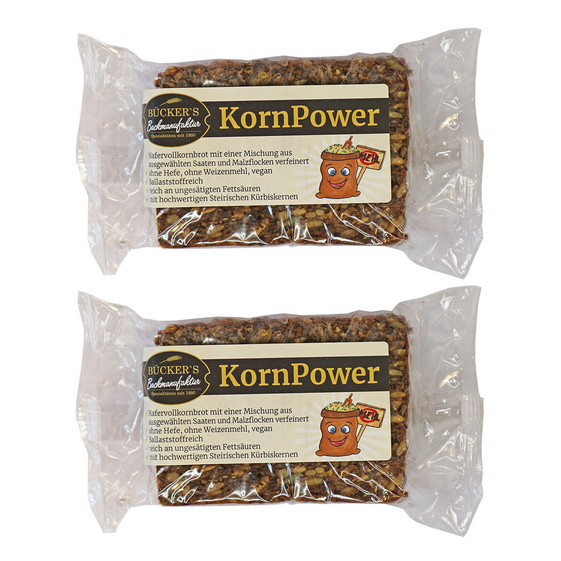 Hafervollkornbrot Korn Power 2er-Set, vegan