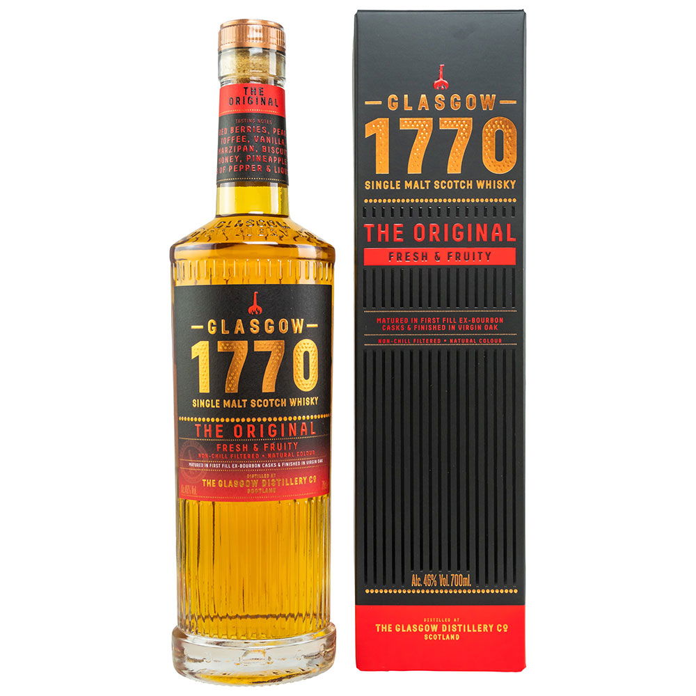 Glasgow Distillery 1770 The Original Fresh & Fruity Single Malt Scotch Whisky