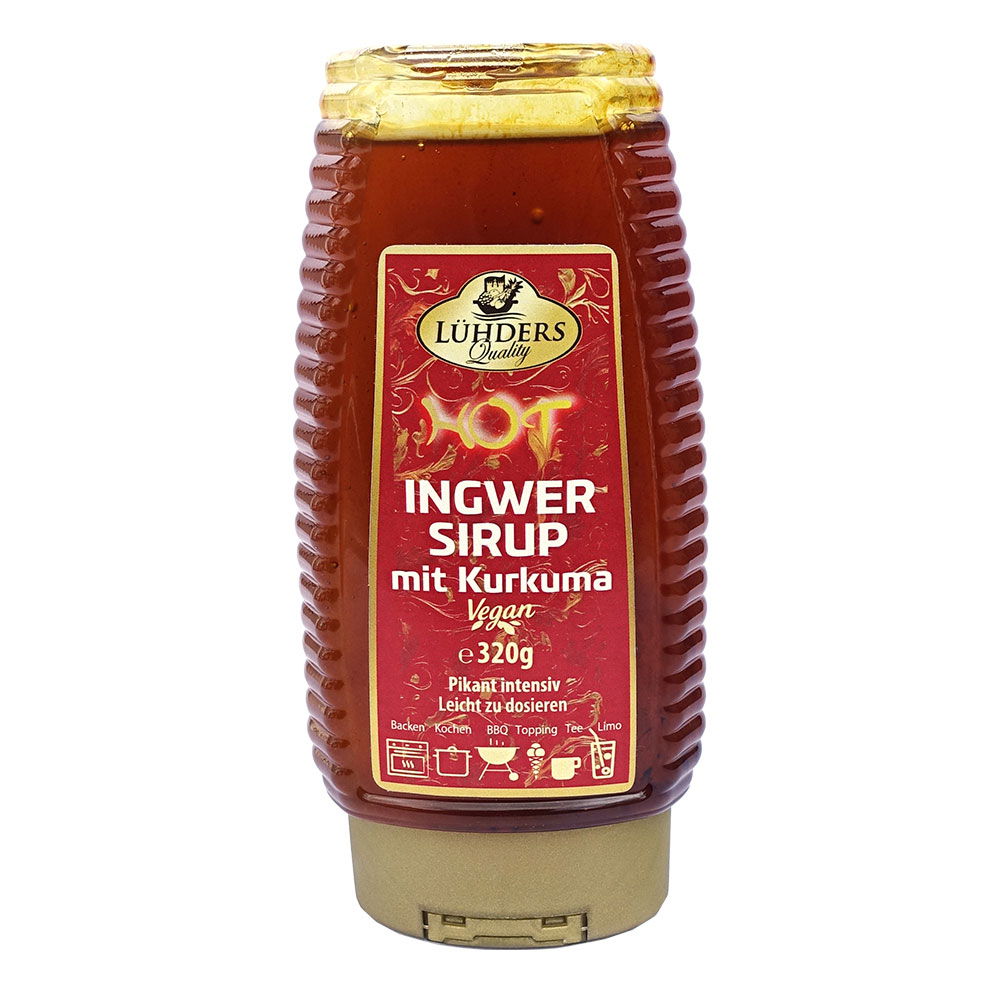 Hot Ingwersirup mit Kurkuma