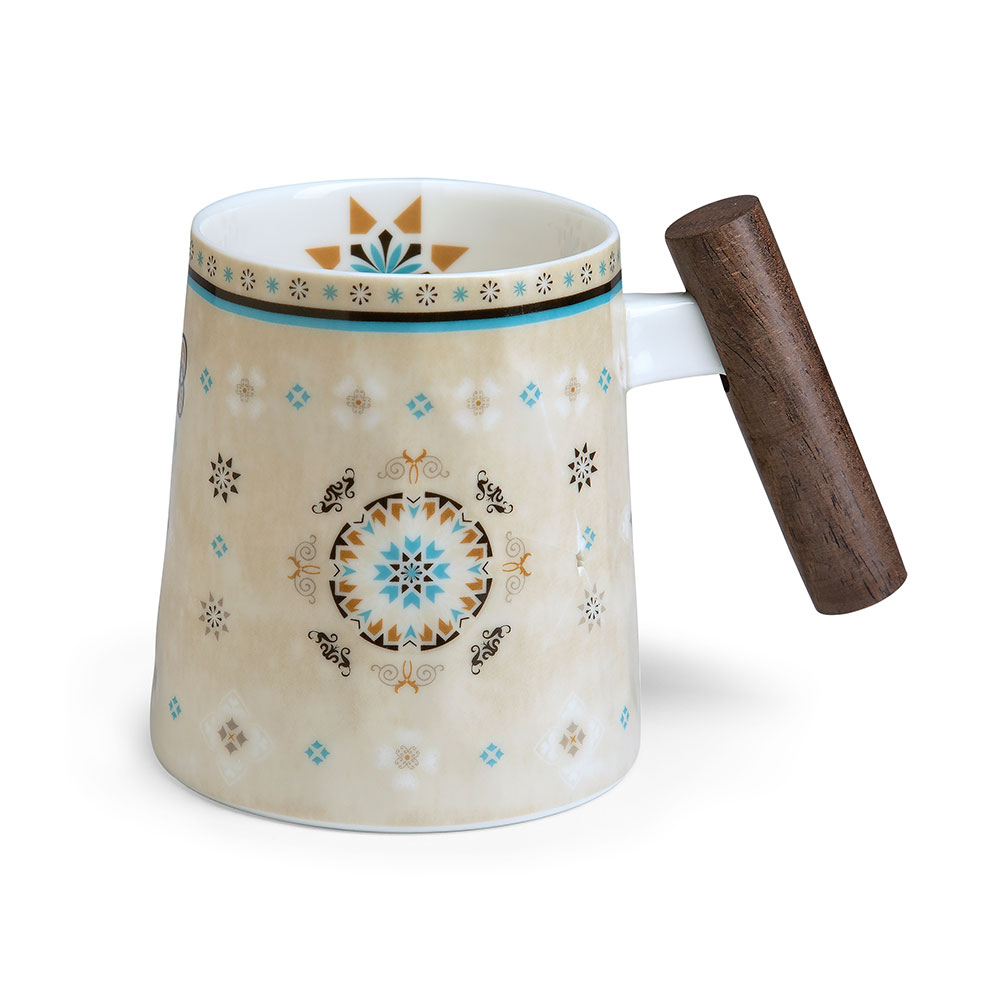 Becher Casablanca mit Holzgriff
