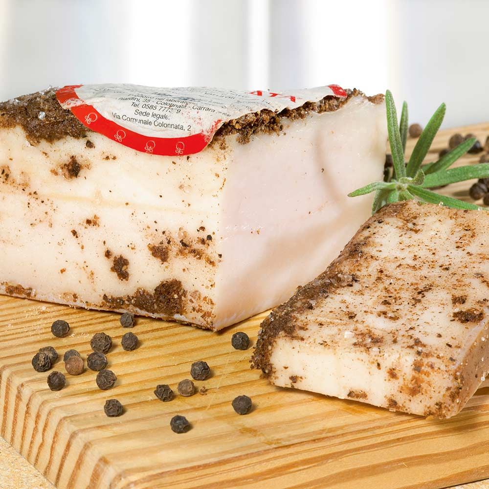 Lardo di Colonnata Marmorspeck, im Stück