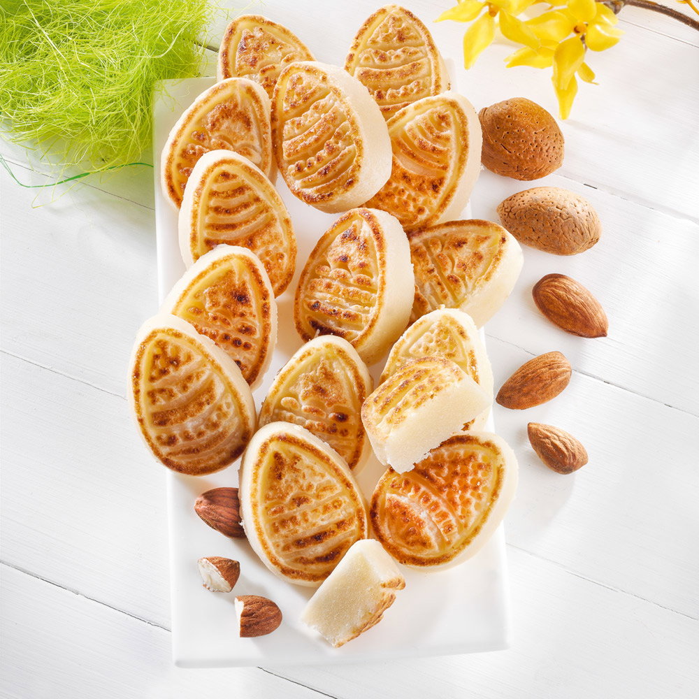Edel Marzipan Ostereier abgeflämmt