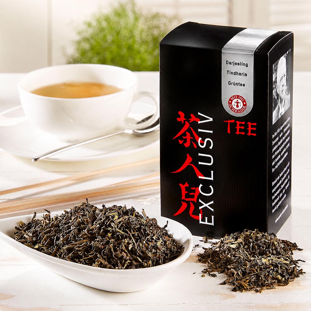 Schrader Grüner Tee Darjeeling Tindharia GFTGFOP1