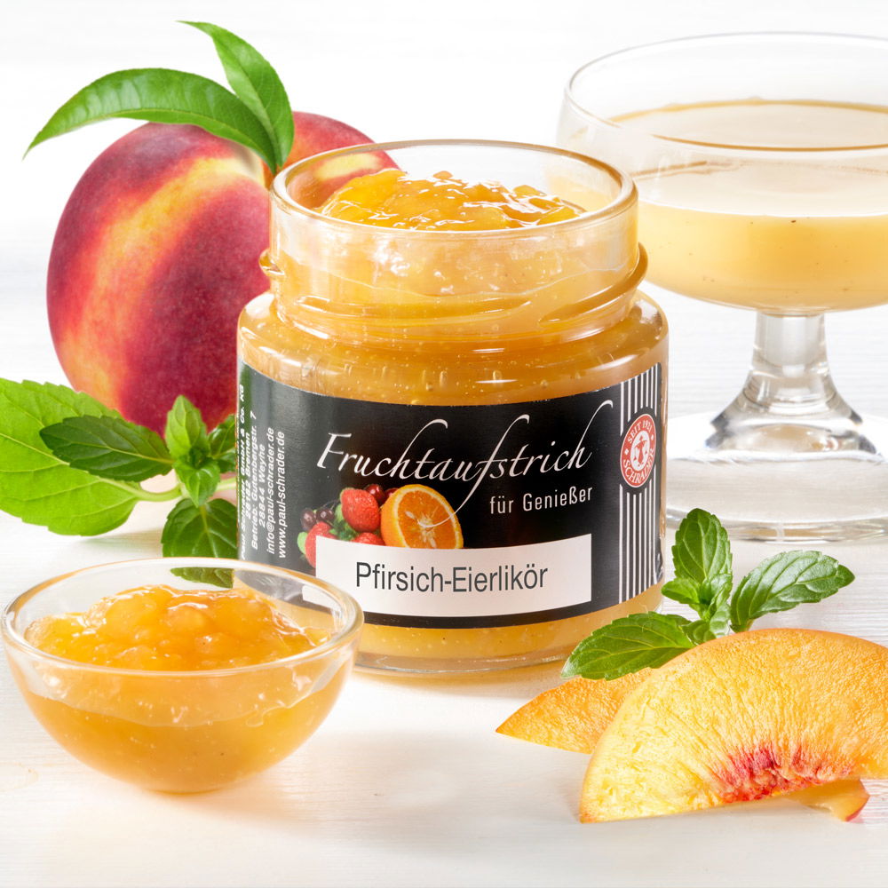 Schrader Fruchtaufstrich Pfirsich-Eierlikör