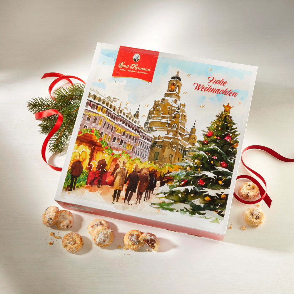 Emil Reimann Adventskalender mit Stollenkonfekt