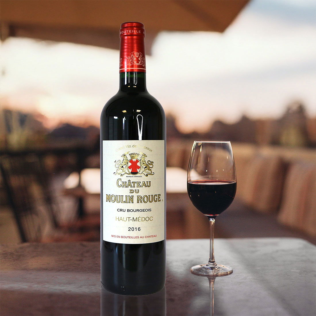 Rotwein Chateau Moulin Rouge