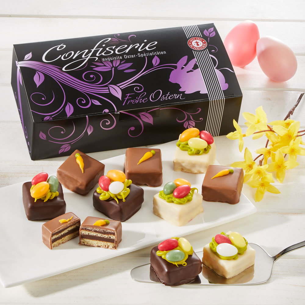 Schrader Petit Fours österlich dekoriert