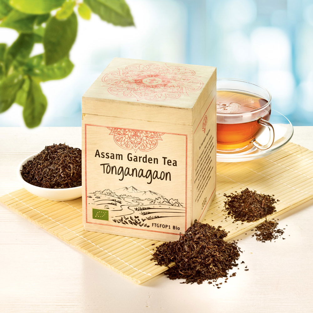 Schrader Schwarzer Tee Assam Tonganagaon Bio