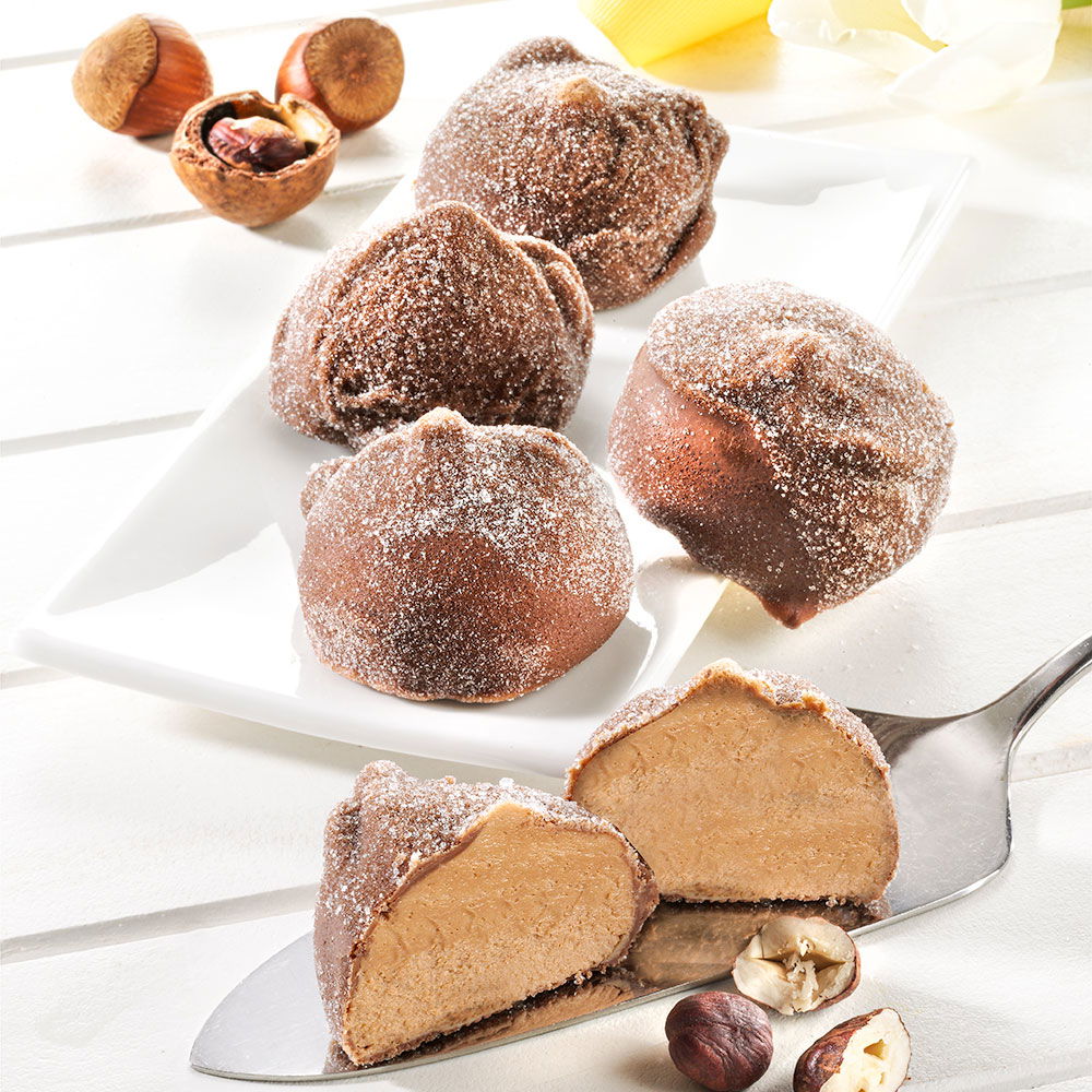 Leichte Nougat Wölkchen