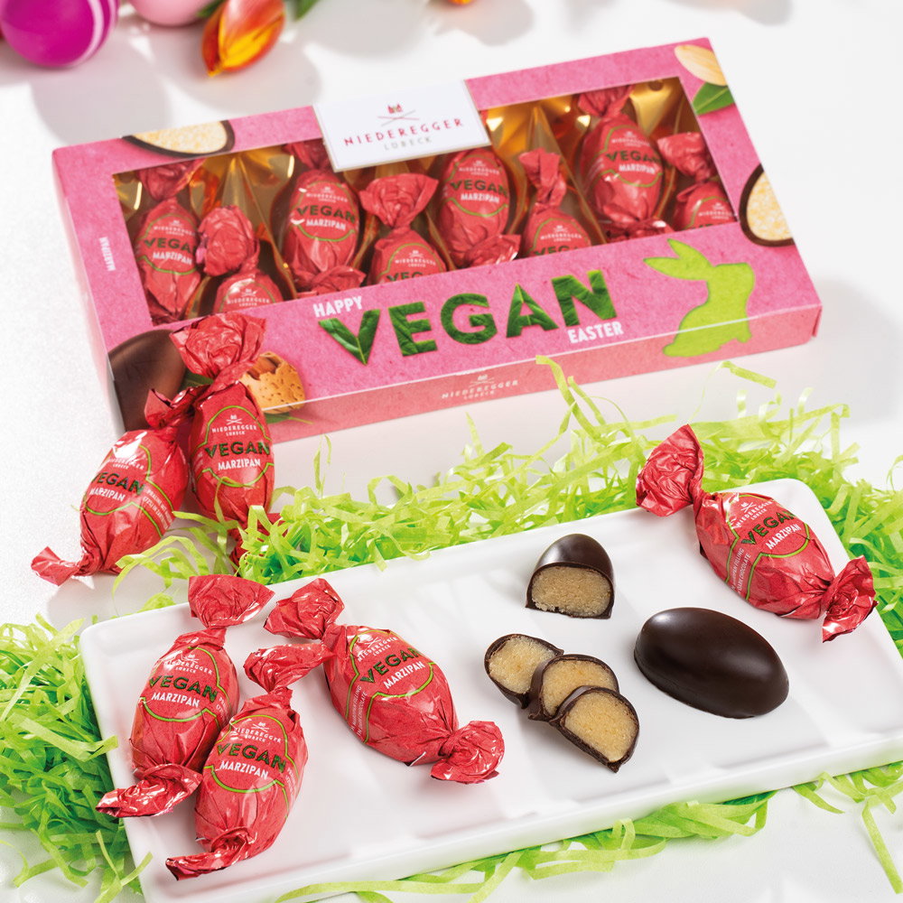 Niederegger Marzipan-Ostereier "Happy Easter", vegan