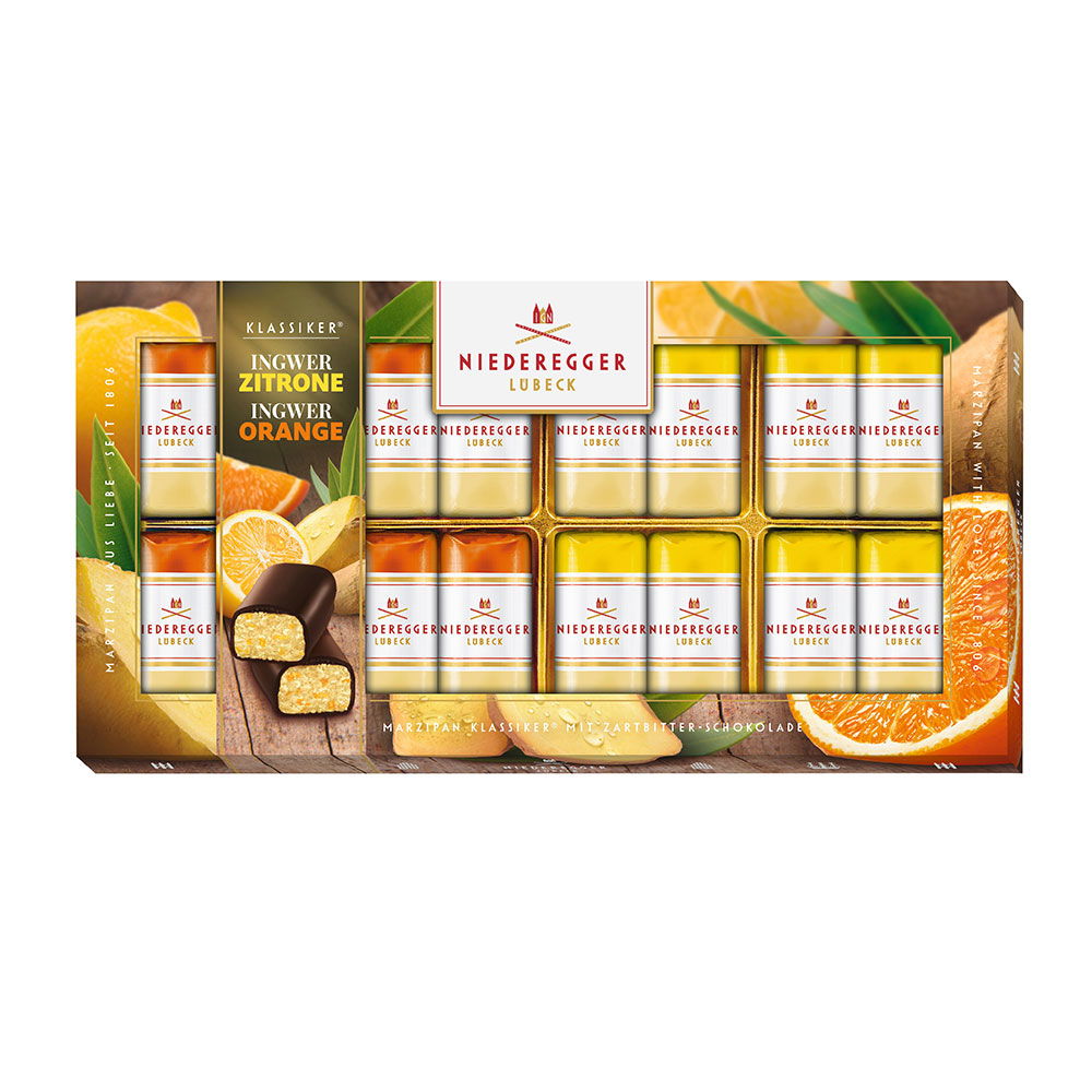 Niederegger Marzipan-Klassiker Ingwer-Zitrone & Ingwer-Orange