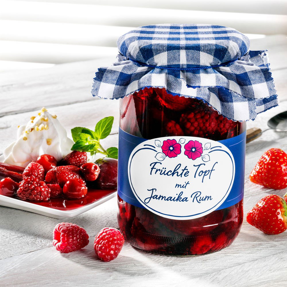 Großer Früchtetopf mit Jamaika Rum