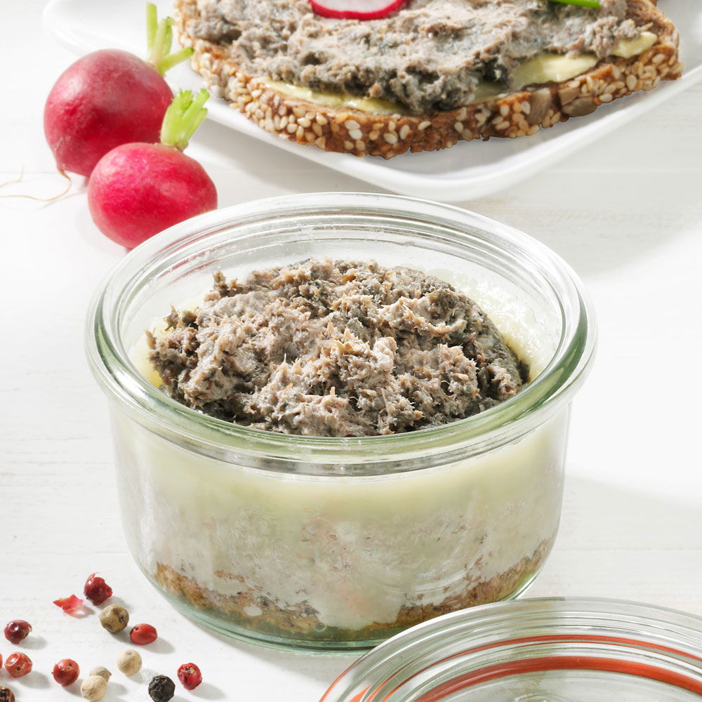 Hausmacher Kräuter Leberwurst vom Bunten Bentheimer Schwein