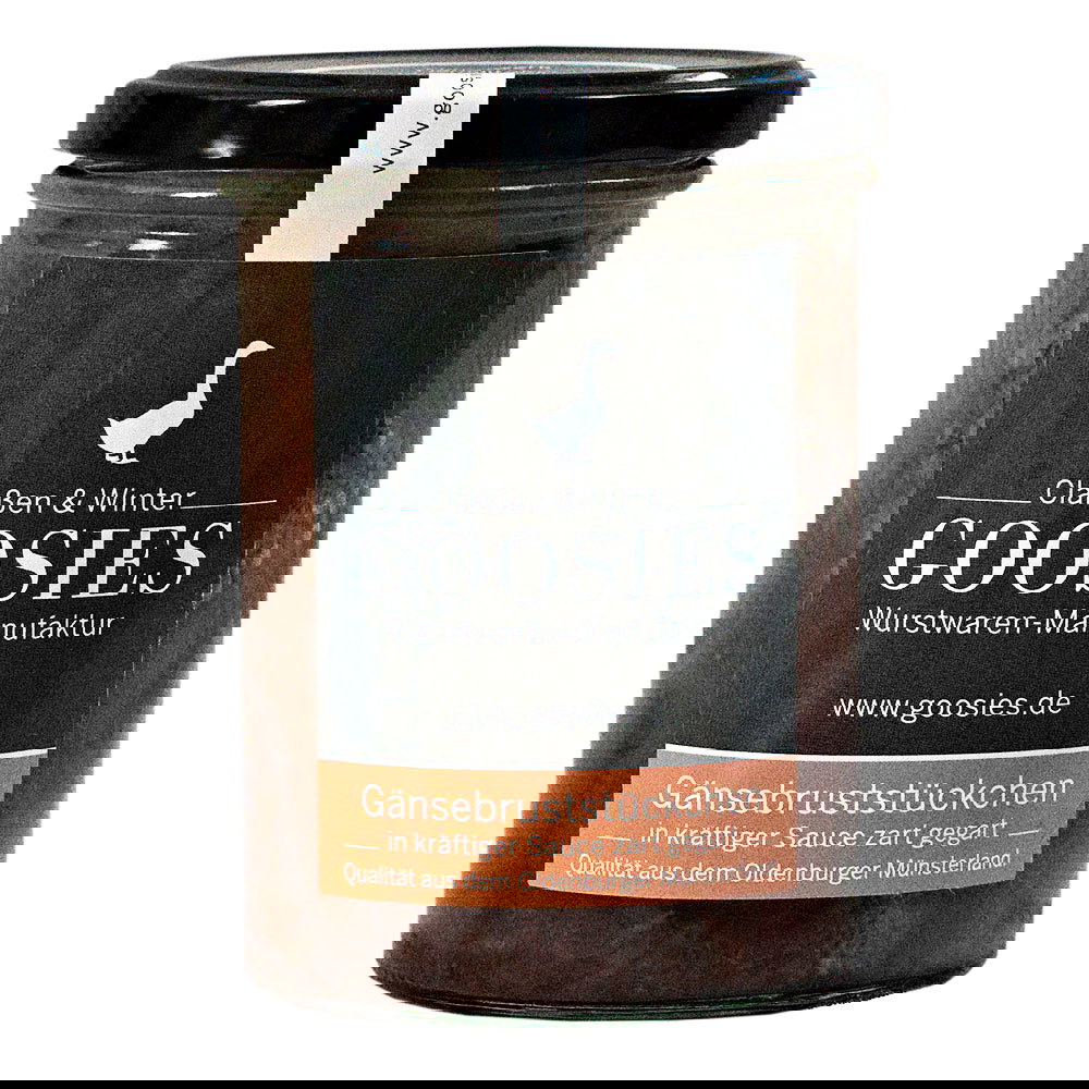 Goosies Gänsebruststückchen in kräftiger Sauce