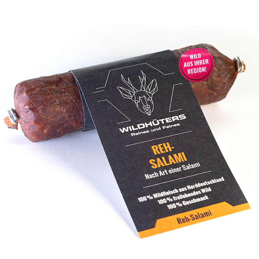 WILDHÜTERS Reh-Salami, im Stück