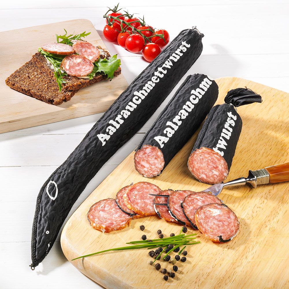 Aalrauchmettwurst, im Stück