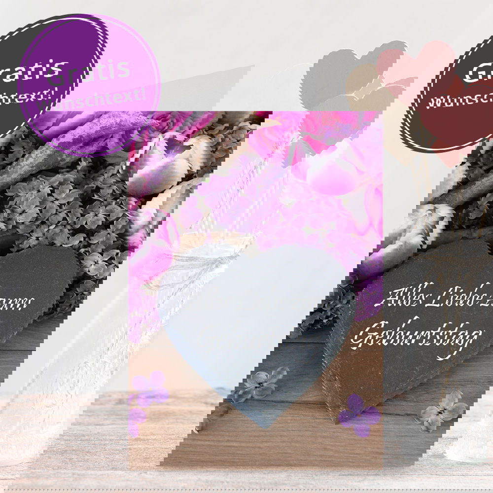 Grußkarte Alles Liebe zum Geburtstag