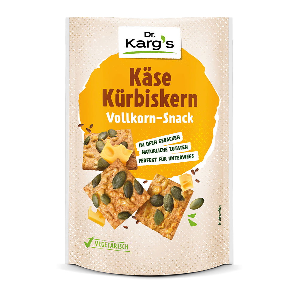 Dr. Karg's Käse Kürbiskern Vollkorn-Snack