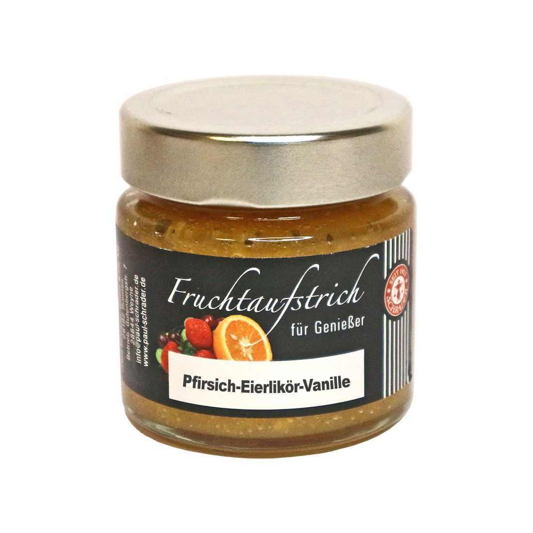 Schrader Fruchtaufstrich Pfirsich-Eierlikör