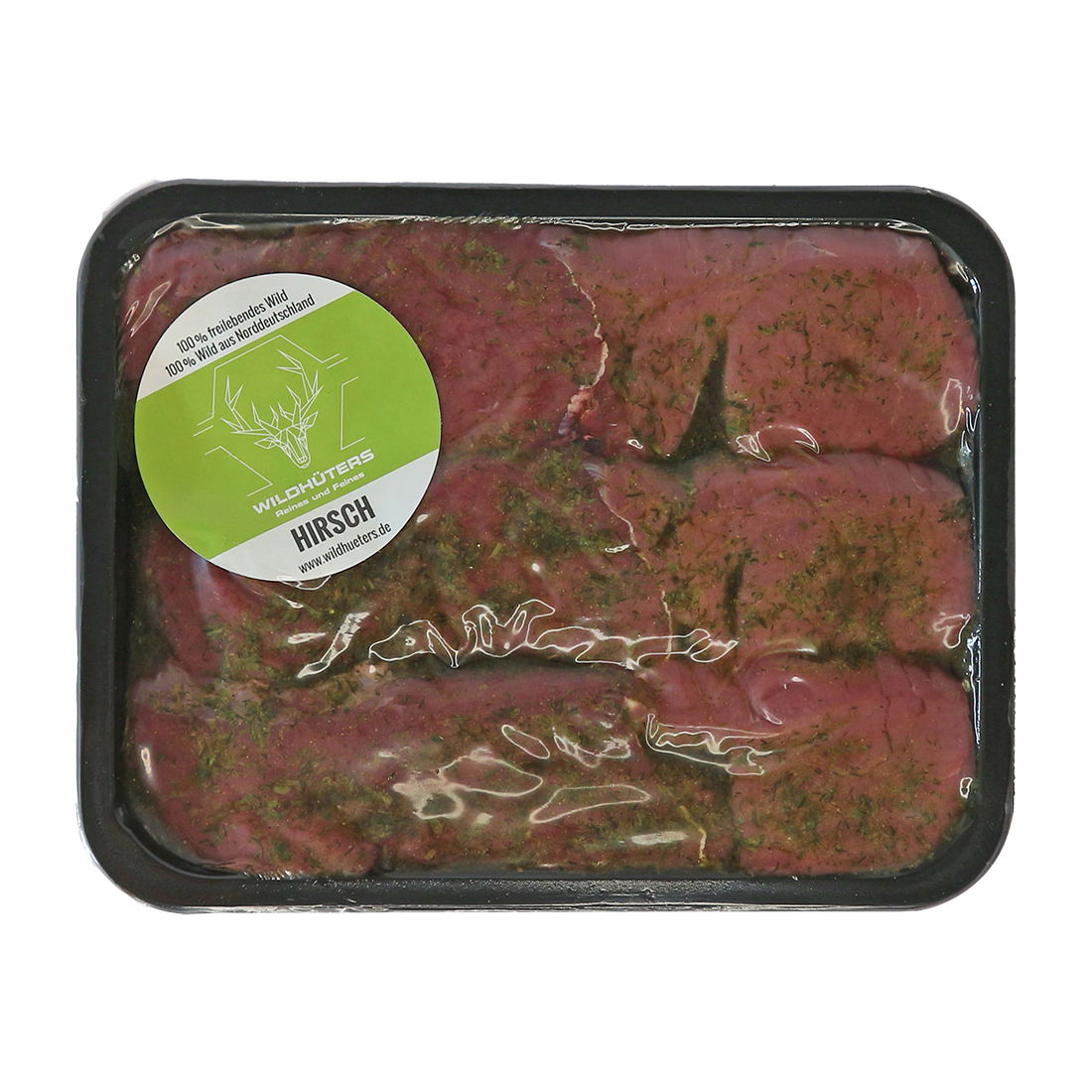 WILDHÜTERS Frisches Hirsch-Steak aus der Keule, mit Kräuterbutter