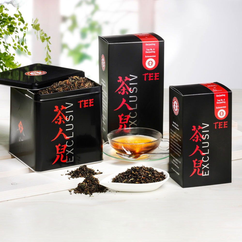 Schrader Tee Nr. 6 Schwarzer Tee Darjeeling Orange Pekoe Bio