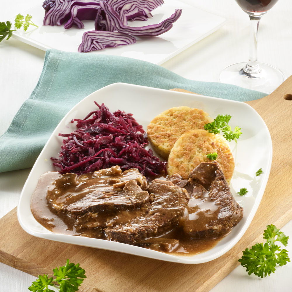 WILDHÜTERS Hirschbraten in Scheiben mit Sauce