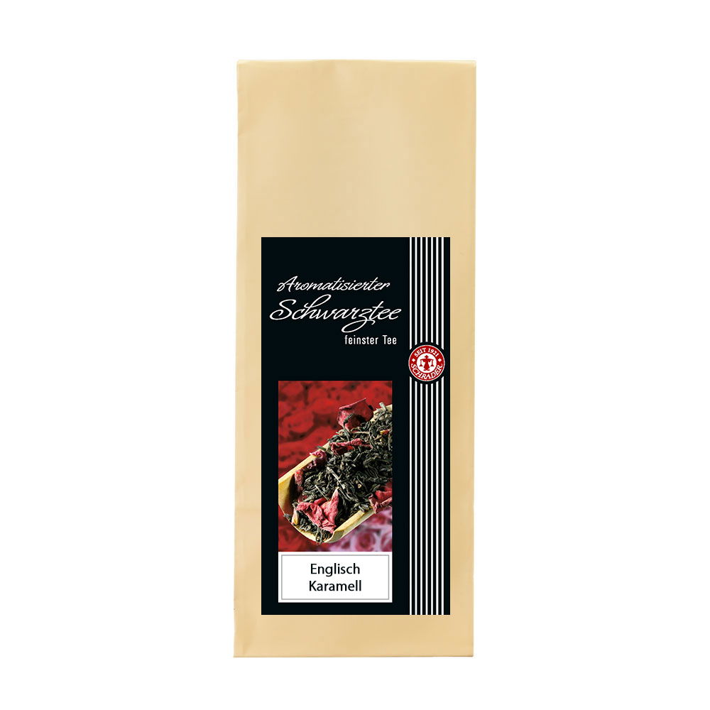 Schrader Englisch Karamell, aromatisierter Schwarztee