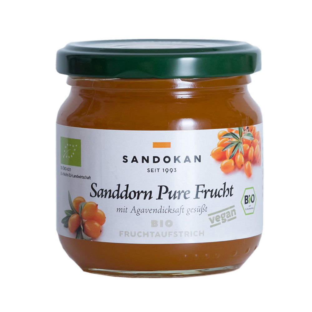 Fruchtaufstrich Sanddorn "Pure Frucht" Bio