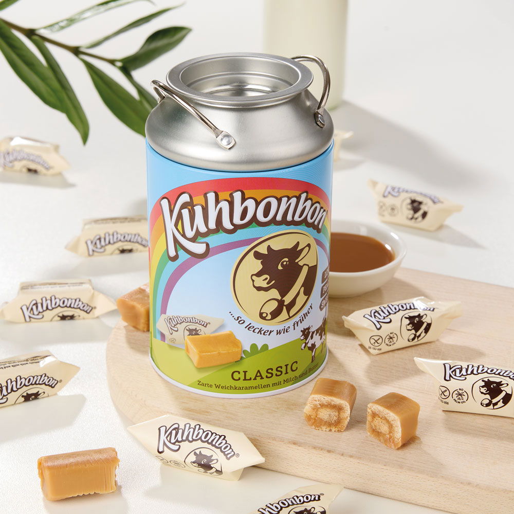 Kuhbonbons Classic in Milchkanne