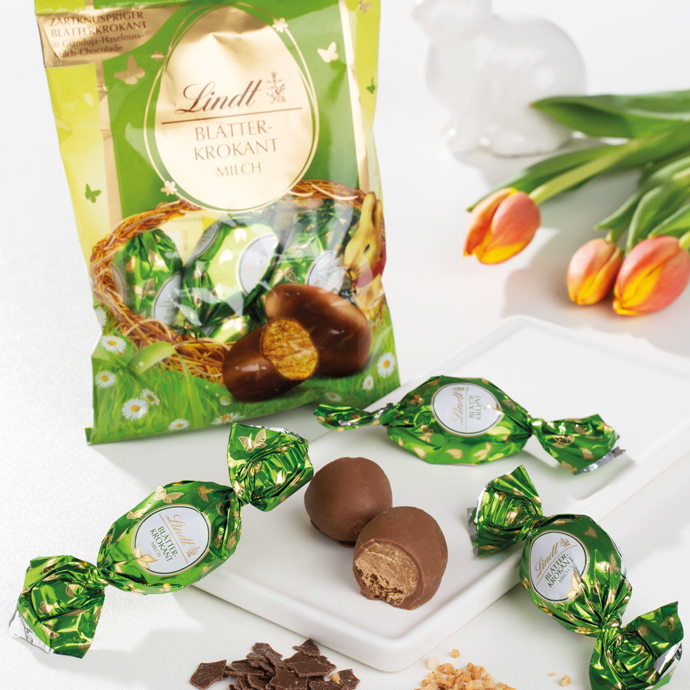 Lindt Blätterkrokant-Eier