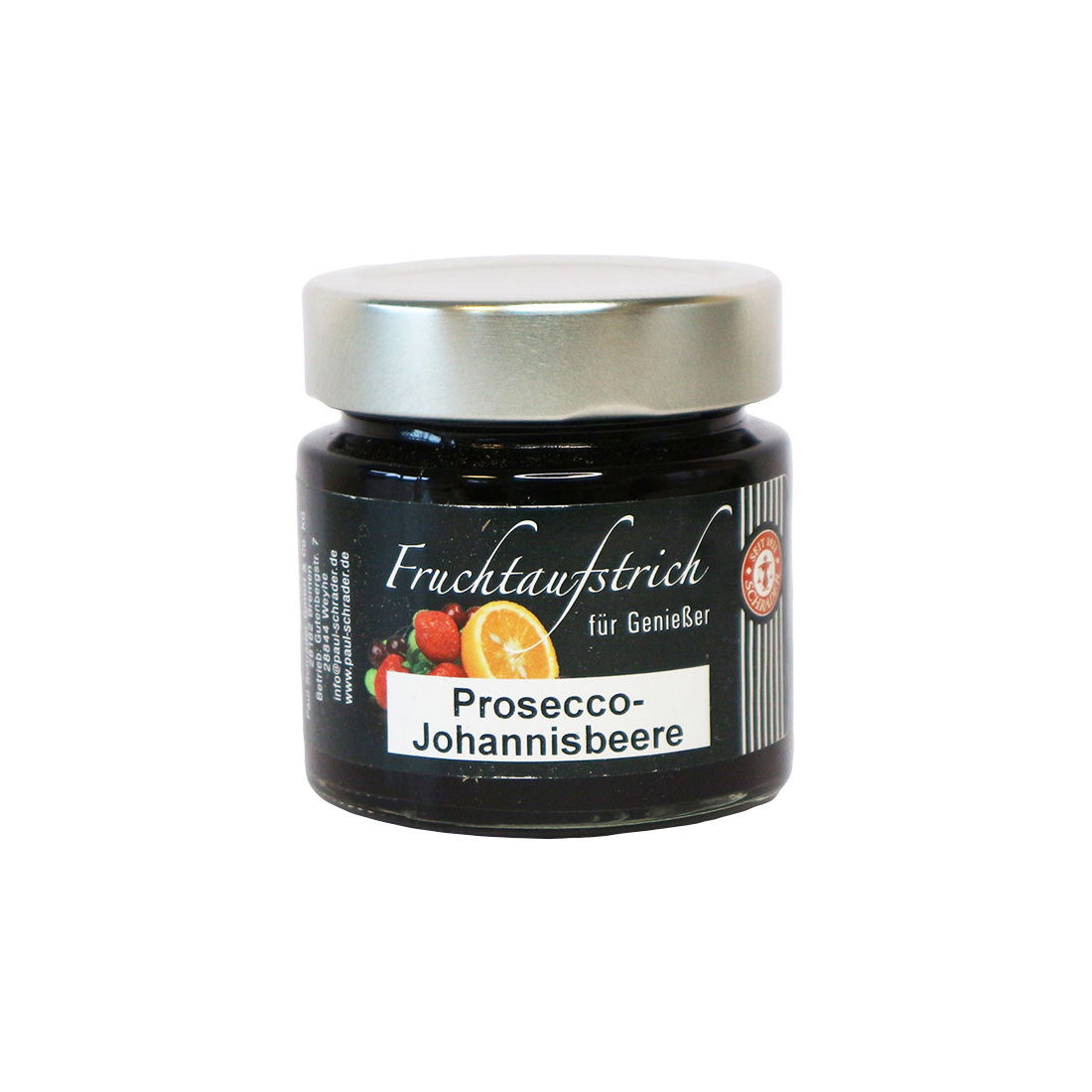 Schrader Fruchtaufstrich Prosecco-Johannisbeere