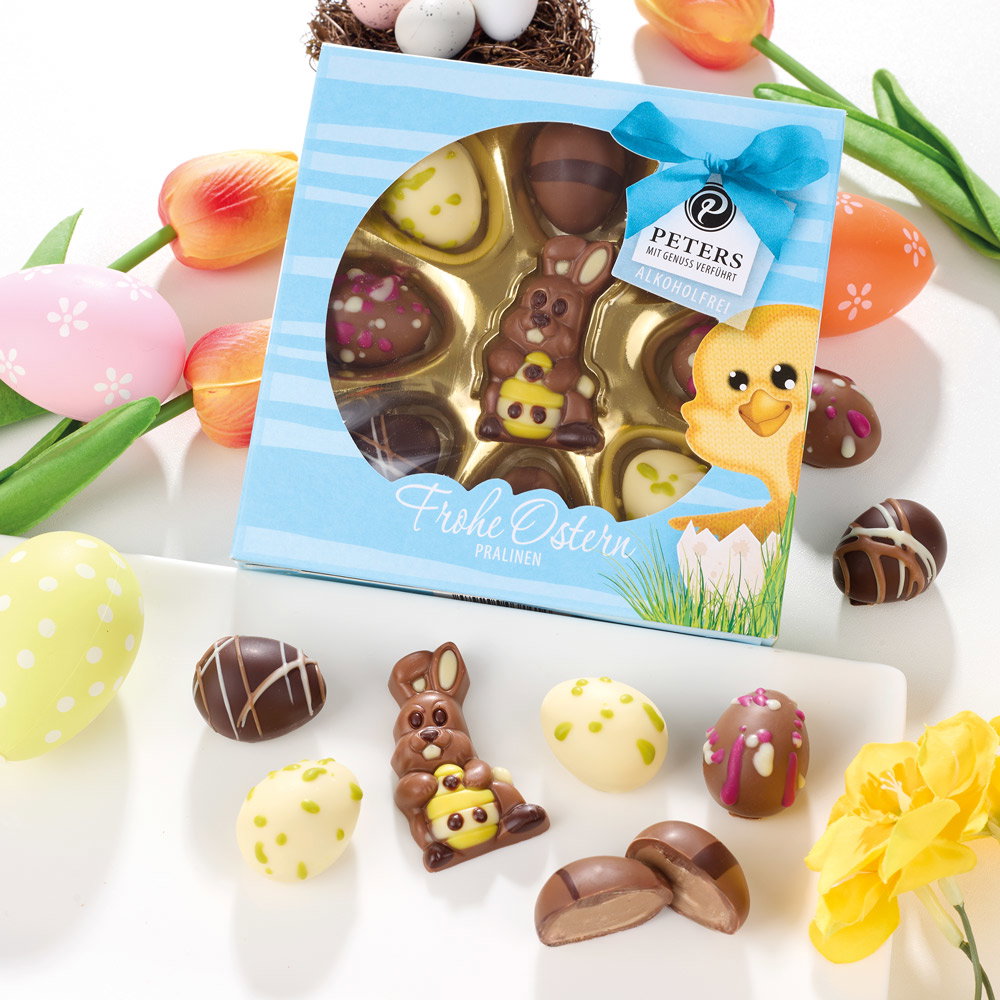 Peters Mini-Trüffeleier mit Relieffigur, ohne Alkohol