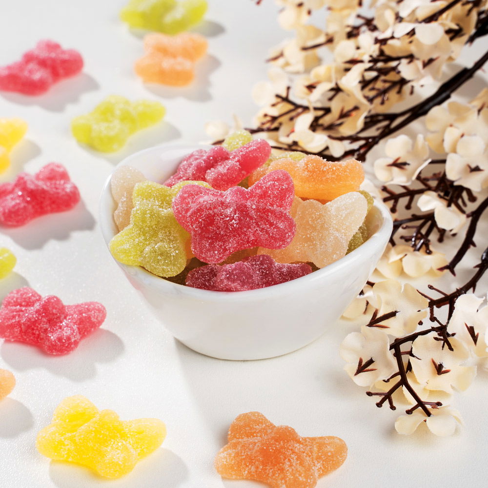 Gelee-Schmetterlinge 2er-Set, vegan