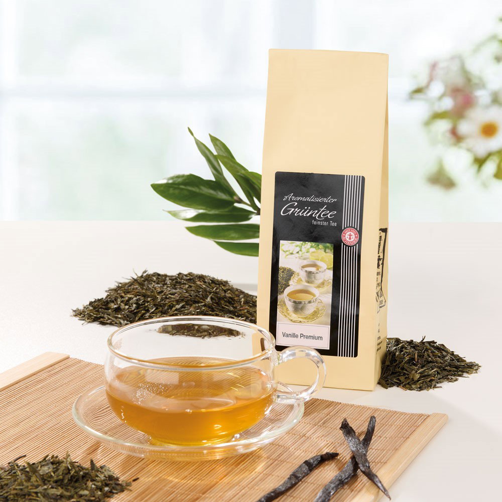 Schrader Grüner Tee Vanille Premium, aromatisiert