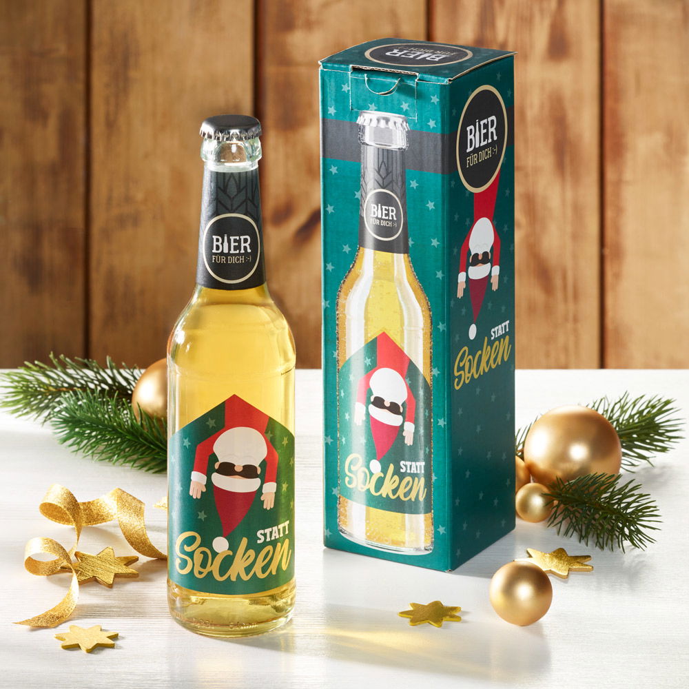 Weihnachtsbier "Statt Socken"