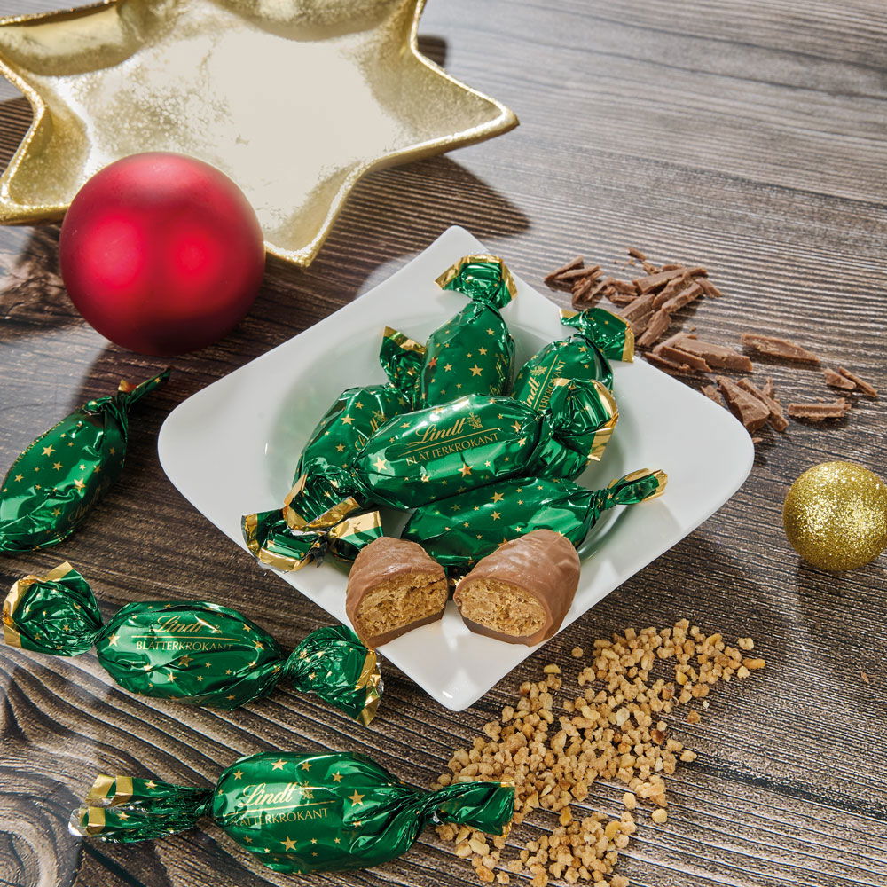 Lindt Blätterkrokant Zapfen Doppeldreh