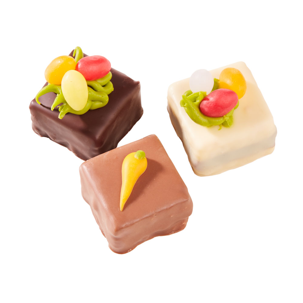 Schrader Petit Fours österlich dekoriert