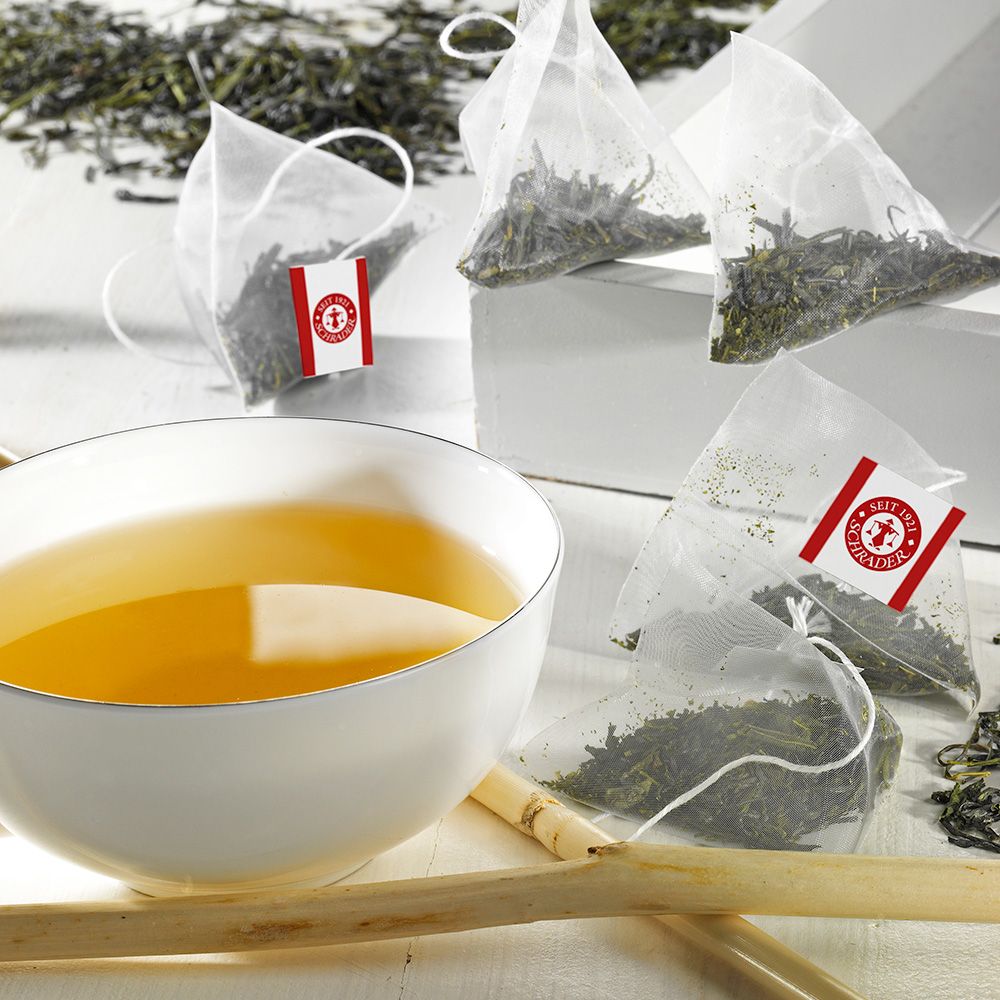 Schrader Grüner Tee Sencha Japan Bio, Teebeutel