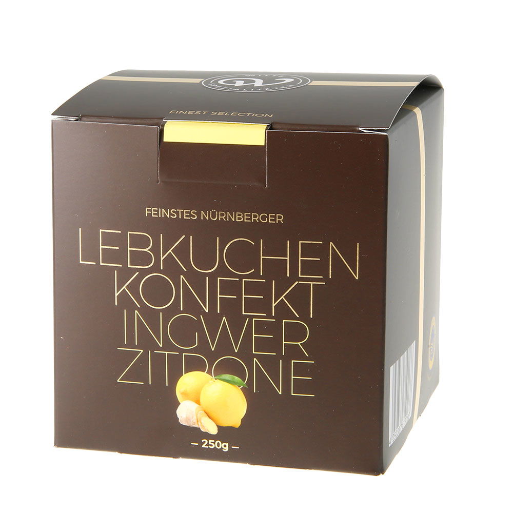 Feinstes Nürnberger Lebkuchen-Konfekt Ingwer-Zitrone