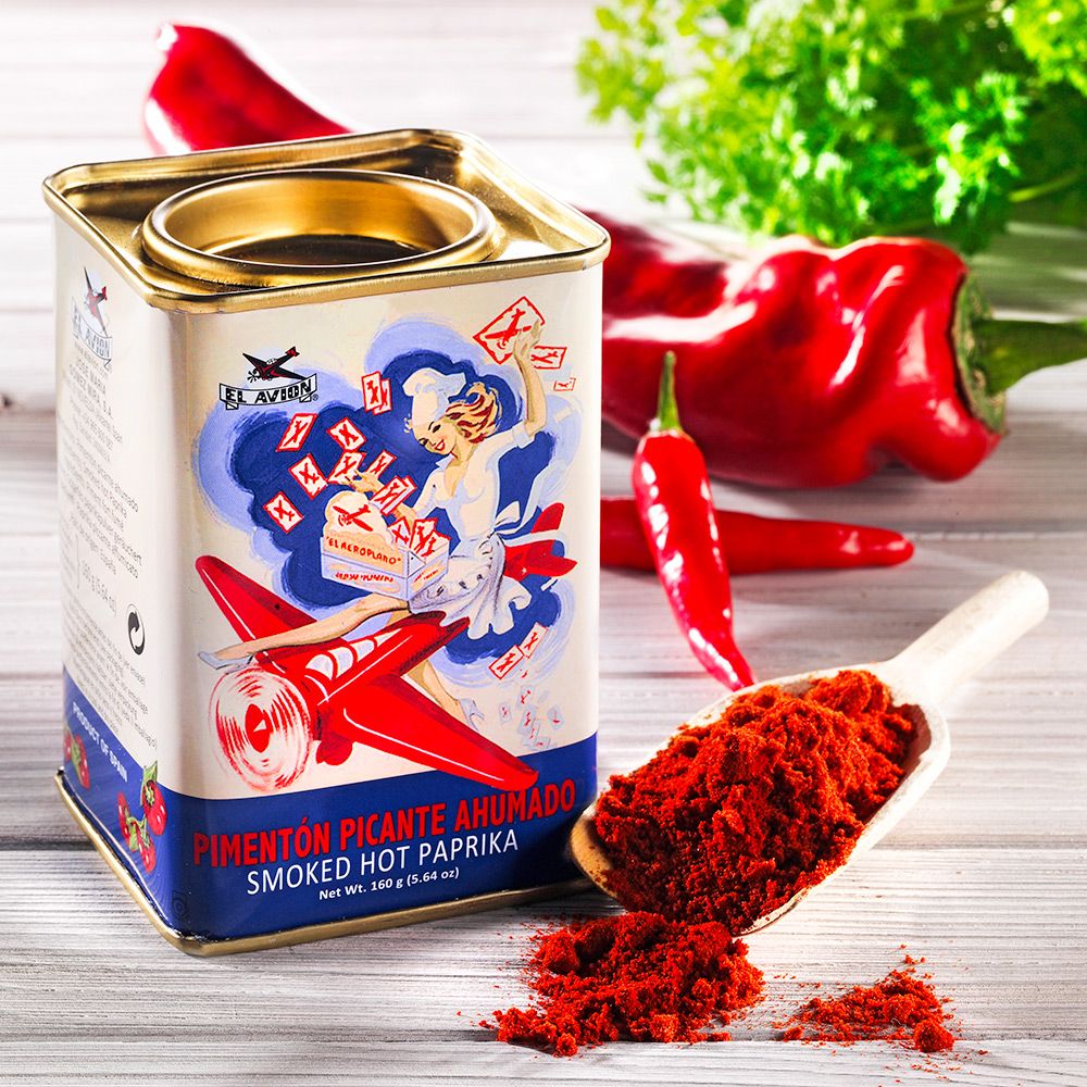 Scharfes Paprikapulver geräuchert