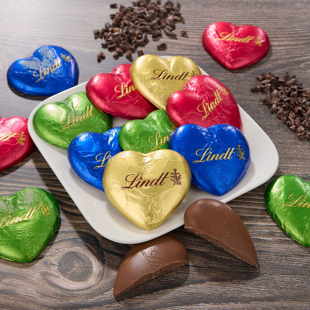 Lindt Schokoladen-Herzen Vollmilch