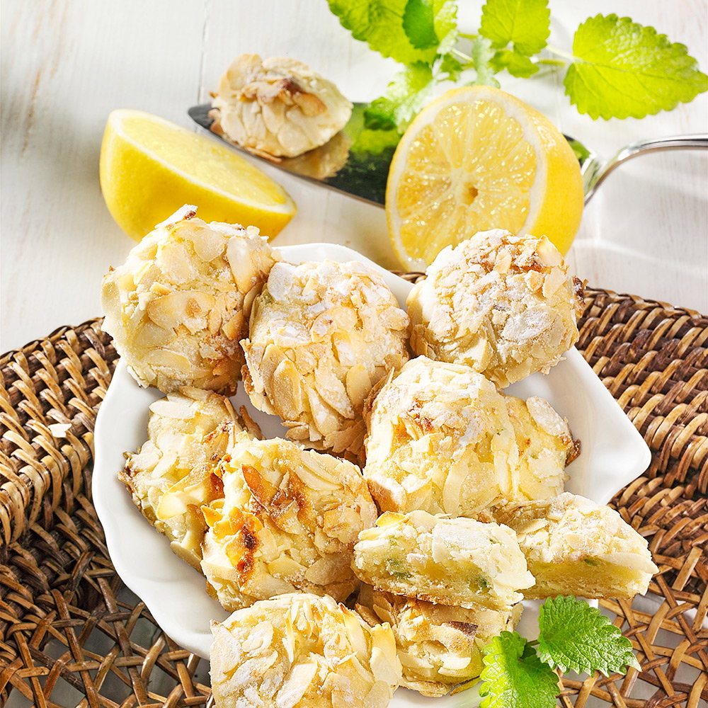 Zitrönchen Zitronengebäck mit Marzipan