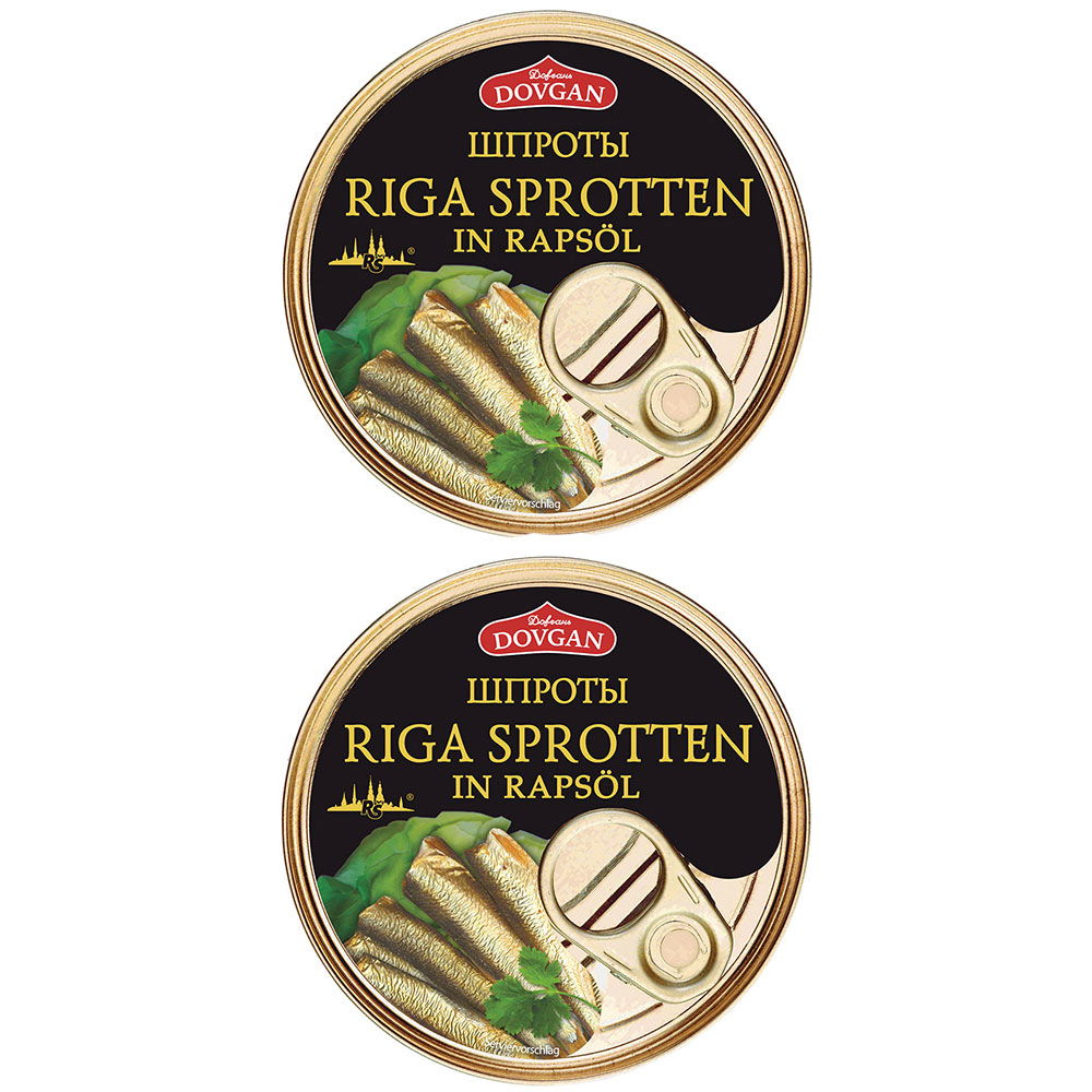 Geräucherte Sprotten in Öl aus Riga 2er-Set