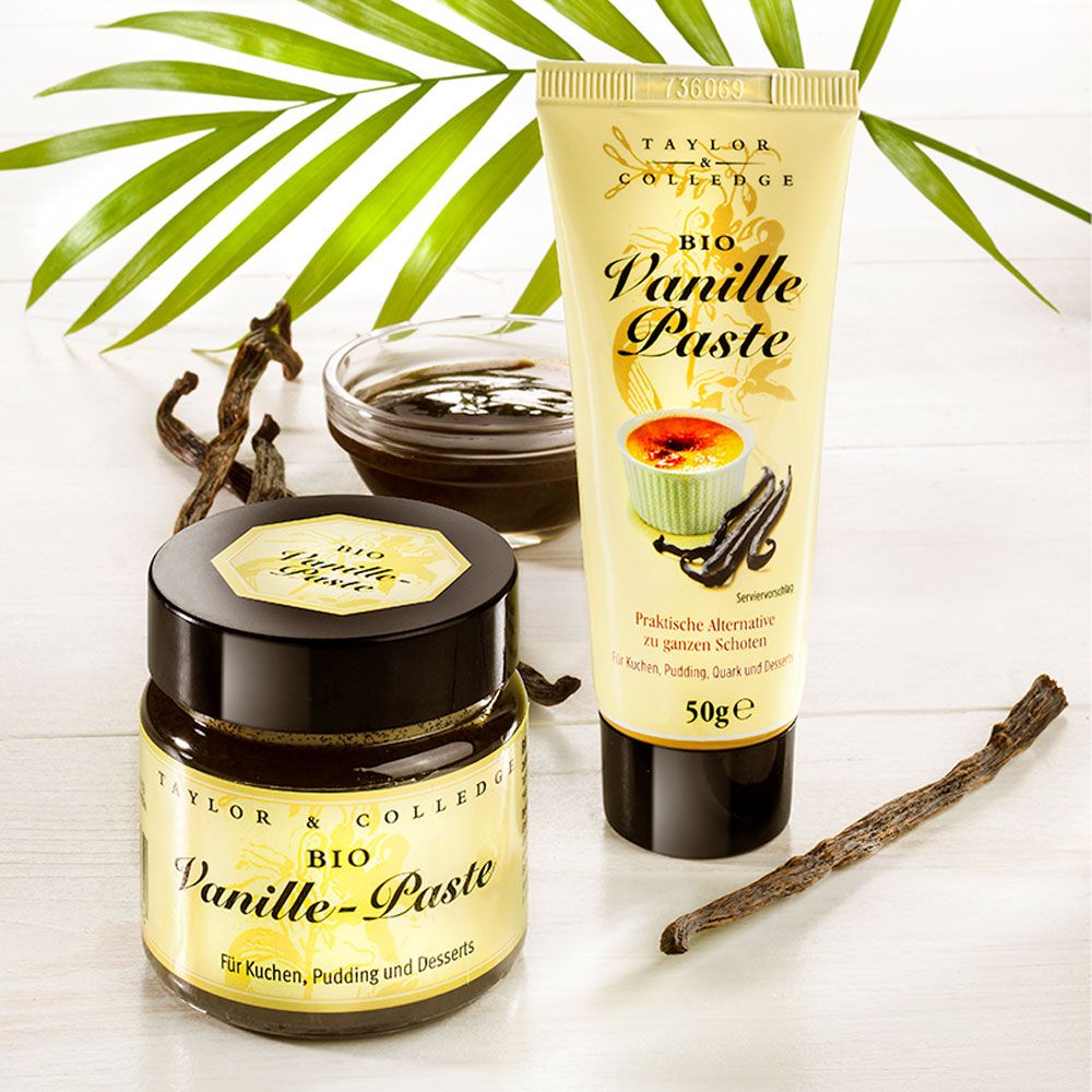 Vanillepaste aus natürlichen Vanilleschoten Bio 65g im Kunststofftiegel