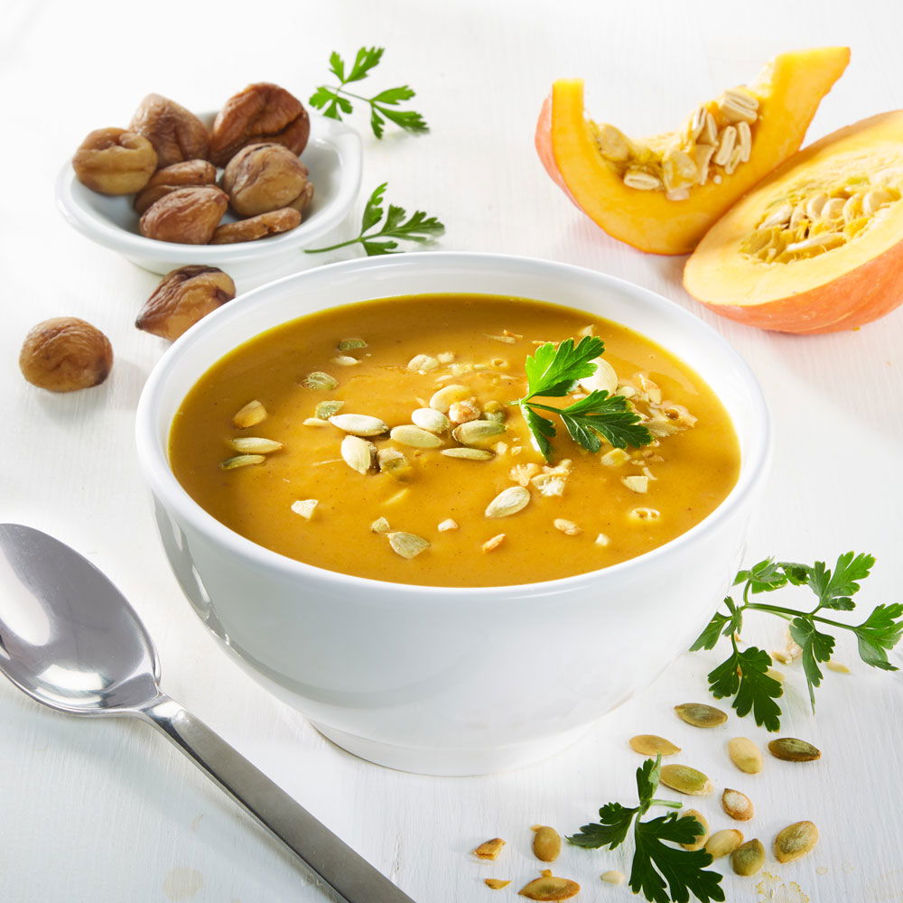 Schrader Maronen-Kürbissuppe Bio, vegan