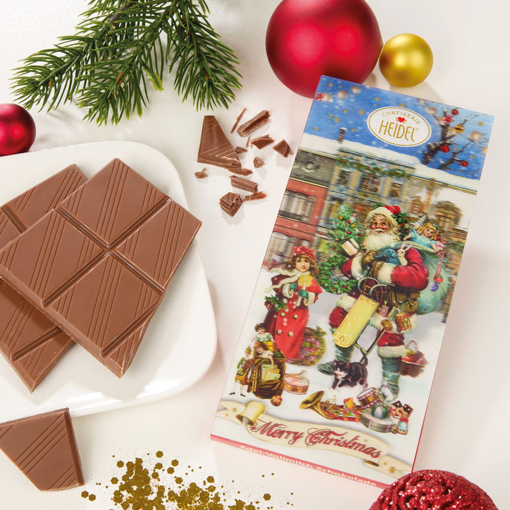 Heidel Schokolade Weihnachts-Nostalgie 3D Schoko-Grüße