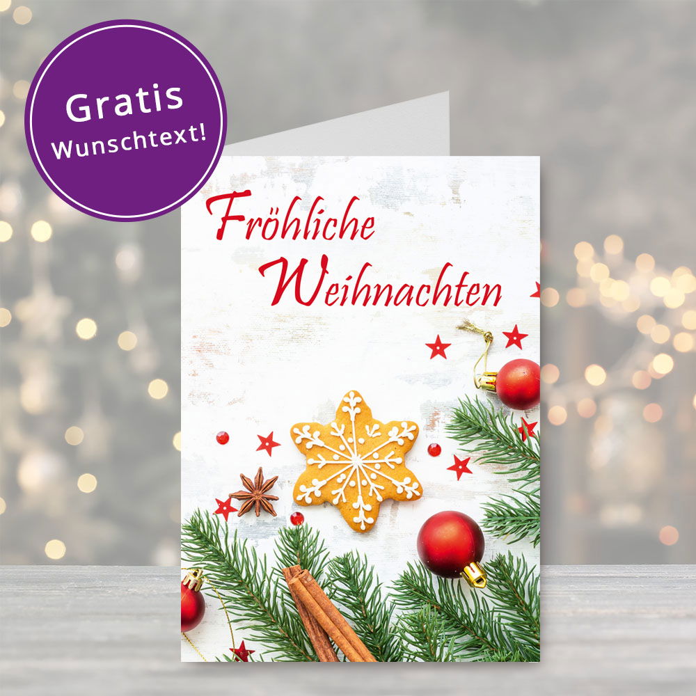 Grußkarte Frohe Weihnachten